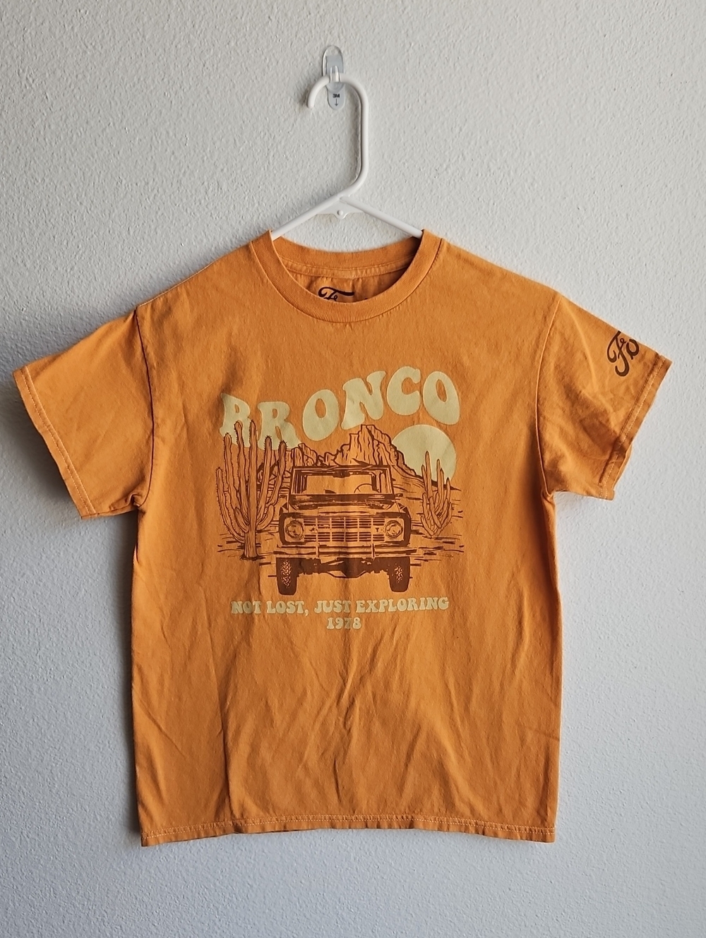 Ford Bronco Desert Graphic Tee in Orange Size Small Men Women Kids